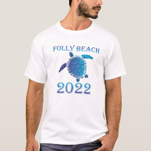 Folly Beach South Carolina Frühjahrspause 2022 Sea T-Shirt