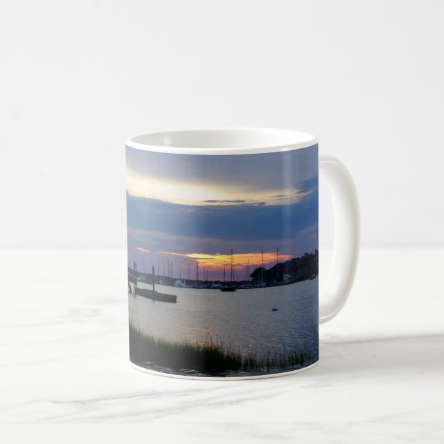 Folly Harbor Sunset Coffee Tasse (VorderseiteRechts)