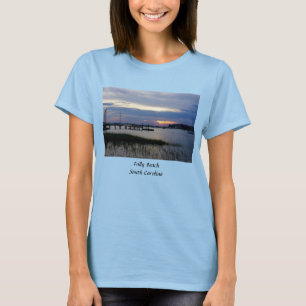 Folly Harbor Sunset T - Shirt