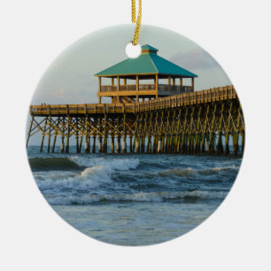 Folly Pier Morning Keramikornament