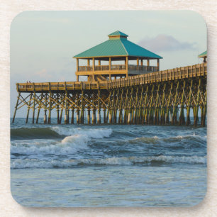 Folly Pier Morning Untersetzer