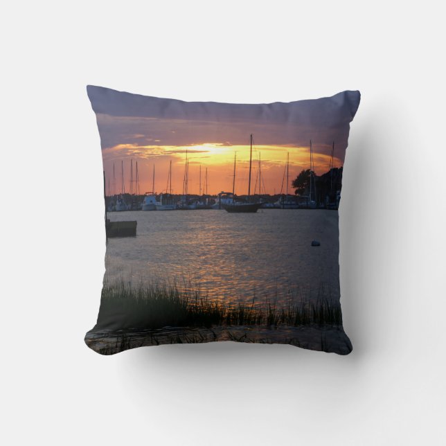 Folly River Sunset Kissen (Vorderseite)
