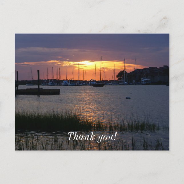Folly River Sunset Postkarte (Vorderseite)