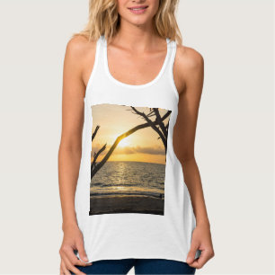 Folly Sunrise Baum Silhouette Tank Top