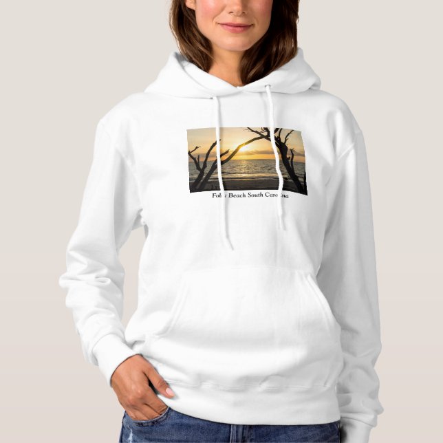 Folly Sunrise Tree Silhouette Hoodie (Vorderseite)