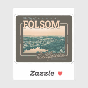 FOLSOM SACRAMENTO KALIFORNIEN - STADT FOLSOM CA AUFKLEBER