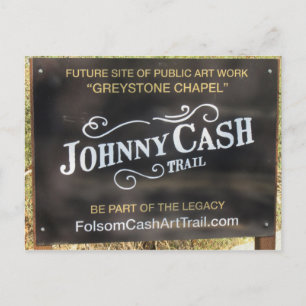 Folsom-Symbol: Melden Sie sich auf dem Johnny Cash Postkarte