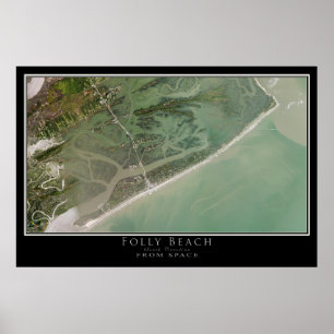 Folstrand South Carolina Satellite Poster Karte
