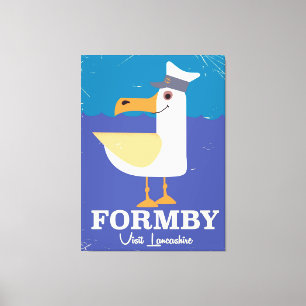 Fomby Lancashire-Möwe-Reiseposter Leinwanddruck