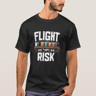 FOMO Flight Risk Beer Degustation Funny Sarcastic  T-Shirt
