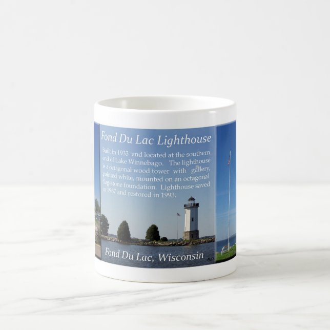Fond Du Lac Leuchtturm Tasse (Mittel)