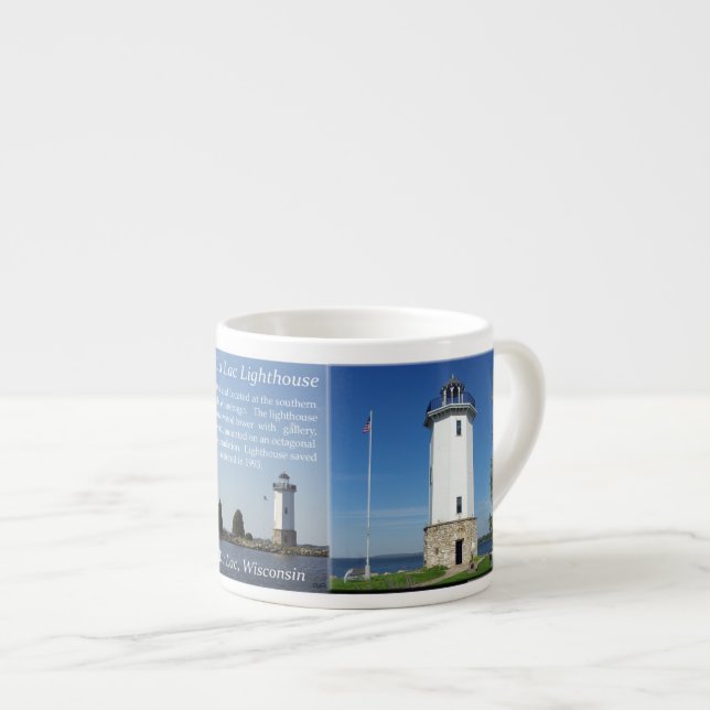 Fond Du Lac Lighthouse Espresso Tasse (Vorderseite Rechts)