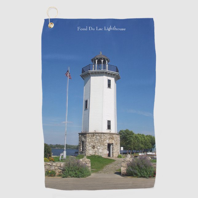 Fond Du Lac Lighthouse Golf Handtuch (Vorderseite)