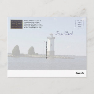 Fond Du Lac Lighthouse Postcard Postkarte