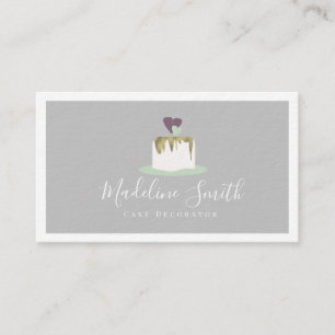 Fondant Hochzeitstorten-Dekorateur Faux Gold  Gesc Visitenkarte