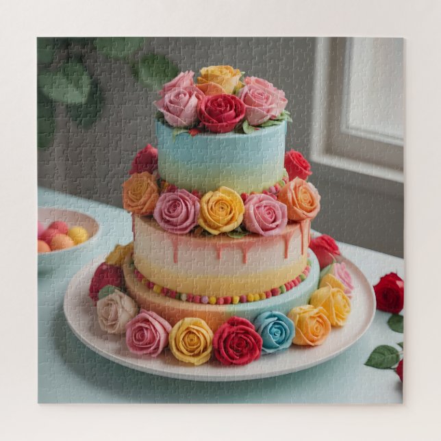 Fondant Wedding Cake Puzzle (Vertikal)
