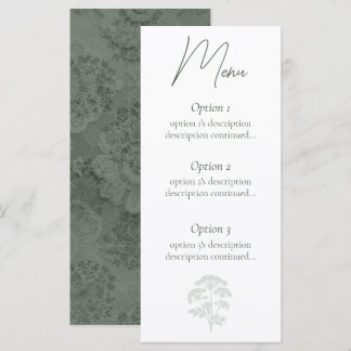 FONDNESS | Hochzeit Menükarte