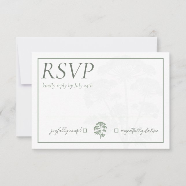 FONDNESS | Response Card RSVP Karte (Vorderseite)