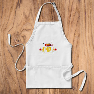 Fondue hearts and pot schürze