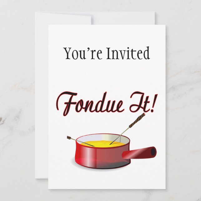 Fondue It Fondue Set Einladung (Vorderseite)