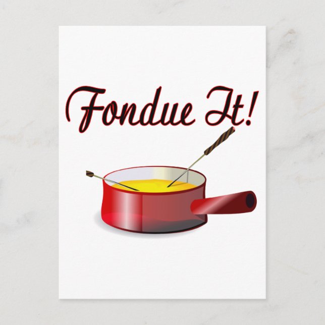 Fondue It Postkarte (Vorderseite)
