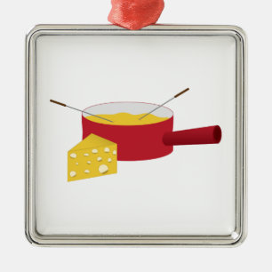 Fondue Silbernes Ornament