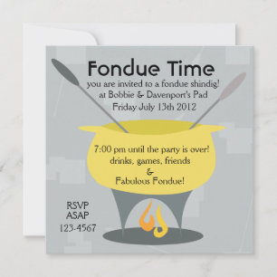 Fondue Time! Einladung
