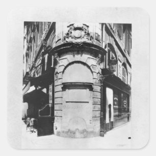Fontaine de la Reine, rue Saint-Denis, Paris Quadratischer Aufkleber