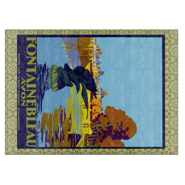 Fontainebleau Avon France Schneidebrett (Vorderseite)