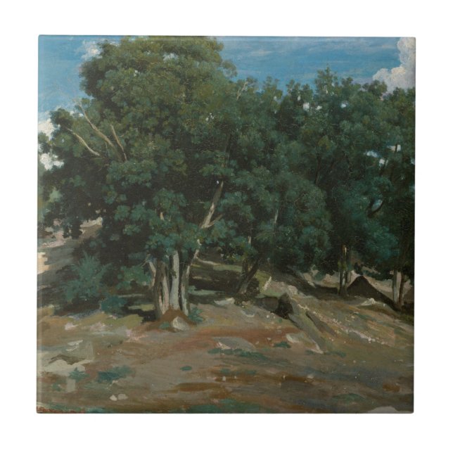 Fontainebleau-Eichen Fliese (Vorderseite)