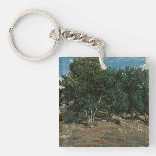 Fontainebleau-Eichen Schlüsselanhänger (Vorderseite)