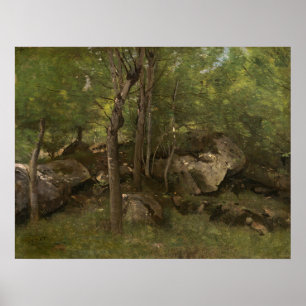 Fontainebleau - Jean-Baptiste - Corot Fine Art Poster
