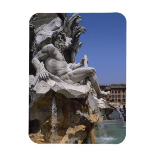 Fontana dei Quattro Fiumi, Piazza Navona, Rom, Magnet