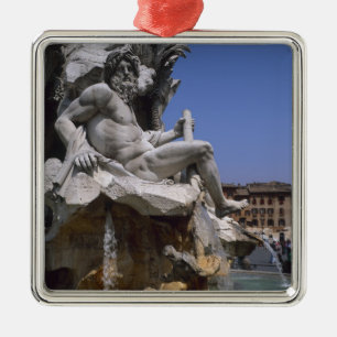 Fontana dei Quattro Fiumi, Piazza Navona, Rom, Ornament Aus Metall