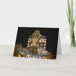 Fontana del Tritone, Rom, Italien -  Karte