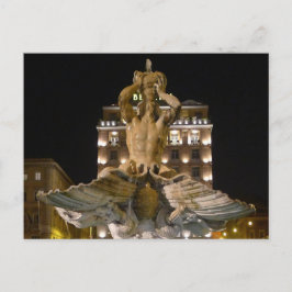 Fontana del Tritone, Rome, Italy  -  Postkarte