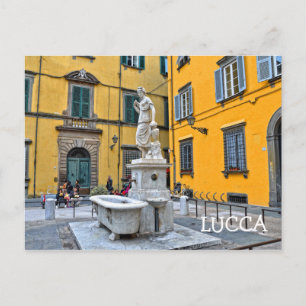 Fontana della Pupporona, Lucca, Italien Postkarte