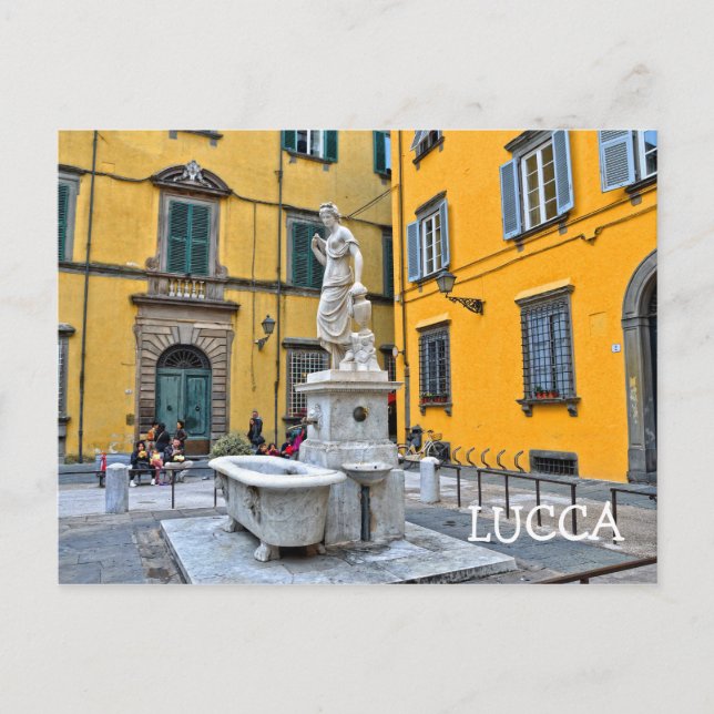 Fontana della Pupporona, Lucca, Italien Postkarte (Vorderseite)
