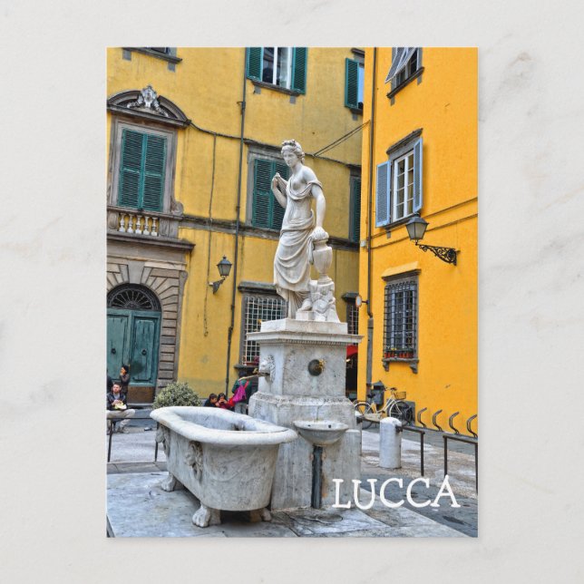 Fontana della Pupporona, Lucca, Italien Postkarte (Vorderseite)