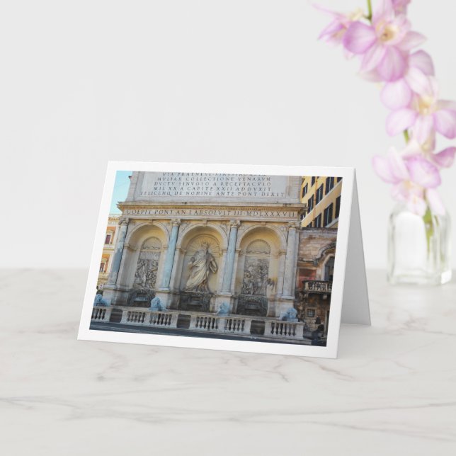 Fontana dell'Acqua Felice, Rom, Italien Karte (Orchidee)