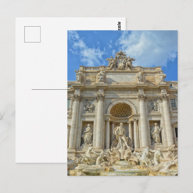 Fontana di Trevi Postkarte (Vorne/Hinten)