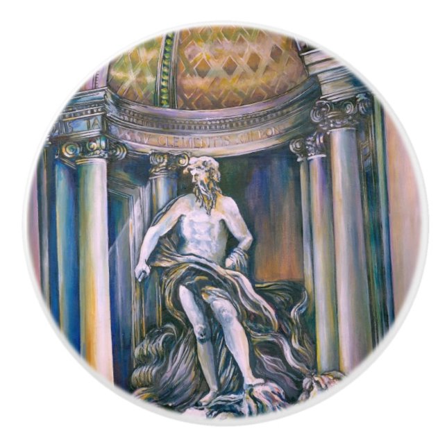 Fontana Di Trevi, Roma Keramikknauf (Vorderseite)