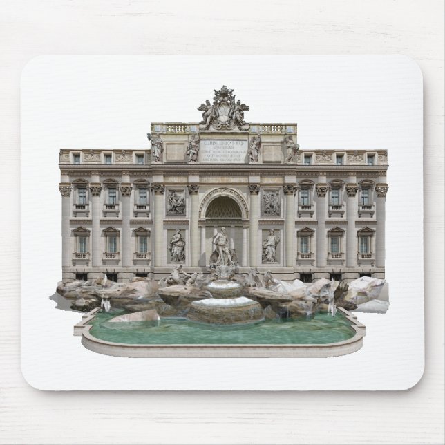Fontana di Trevi: Trevi-Brunnen: Modell 3D: Mousepad (Vorne)
