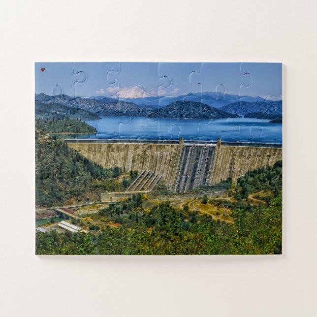 Fontana Falls North Carolina Puzzle (Horizontal)