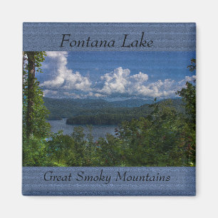 Fontana Lake, Great Smoky Mountains Foto Magnet