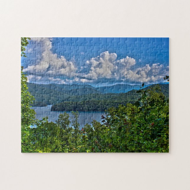 Fontana Lake, Great Smoky Mountains Foto Puzzle (Horizontal)