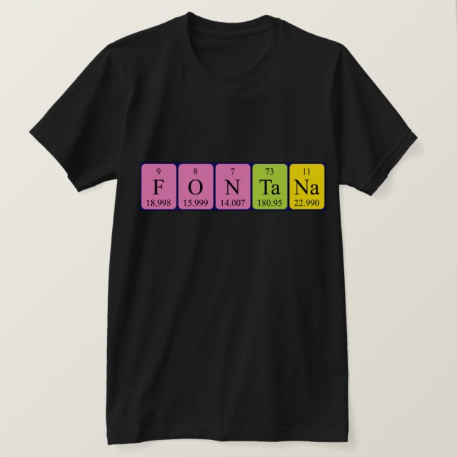 Fontana Periodenname Shirt (Design vorne)