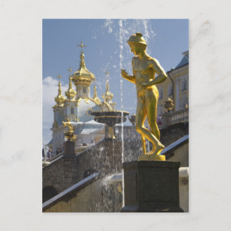 Fontans of Petergof, St. Petersburg, Russland Postkarte
