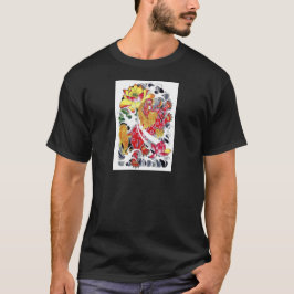 Foo- und Lotus-Tattoo-Design-Shirt T-Shirt