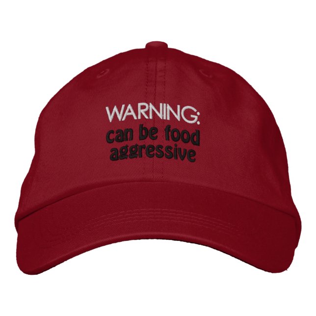 Food Aggressive Humans need this baseball hat. Bestickte Baseballkappe (Vorderseite)